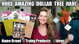 Huge Amazing Dollar Tree Haul | Name Brand Items | Opening Products & Sharing DIY Ideas | March 6