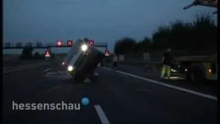 Stau nach Unfall auf A5