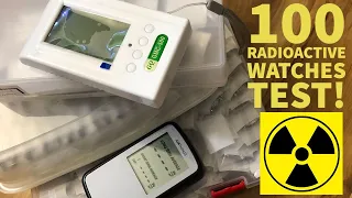 100 radioactive watches radon gas test result ~ Radium watch test: This Was Unexpected!!