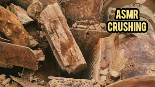Asmr Quarry Primary Rock Crushing | Rock Crusher in Action| Satisfying Stone Crushing |  Jaw Crusher
