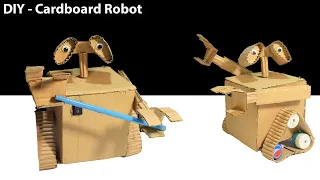 How to make robot out of cardboard - Diy Wall -E Robot from cardboard