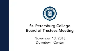 Board of Trustees Meeting: 11-13-18