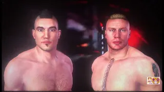 UFC Undisputed Title Mode Expert Level Classic Fight Brock Lesnar Fight Three VS Heath Herring