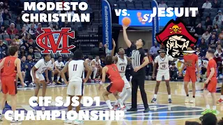 Modesto Christian vs. Jesuit | SJS D1 Finals 2023 | Full Game | BJ Davis vs. Andrej Stojakovic