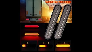 Truck led tail light three color mode change, dynamic led turn signal brake light for safe driving