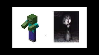 Minecraft mobs as cursed images