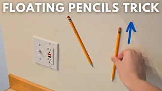 Friction alone holds pencils on the wall... or does it? (2 Truths & Trash)