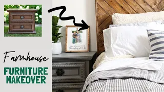 BEFORE & AFTER Modern Farmhouse Furniture Makeover | Trash To Treasure CURB SIDE find!!