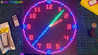 Analog Clock with ESP32 And Matrix RGB LED P3 64x64