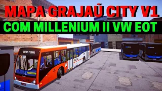 🔴Proton Bus Simulator Mapa Grajaú City Fictício V1 linha 6092 Sentido Term Grajaú | PBSU | PBSC