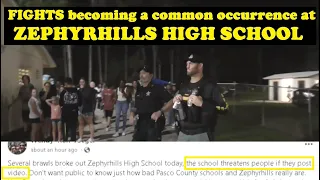 FIGHTS cause School LOCK DOWN as multiple FIGHTS break out at Zephyrhills High School kids R10T