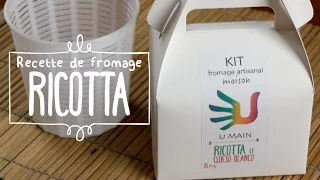 Guide vidéo de fabrication de fromage Ricotta maison | U MAIN kits.