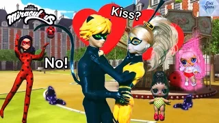 Cat Noir Queen Bee Dating! Kiss Miraculous Ladybug Season 2 Episode Doll Story Luka Marinette Adrien