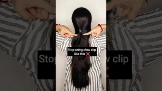 Try This Claw clip hairstyles#hairstyle #viralvideo #youtubeshorts #shortfeed #shorts #shortvideo