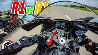 Yamaha R1 Shootout! [2020 vs 2009] Stock vs Full Exhaust Sound