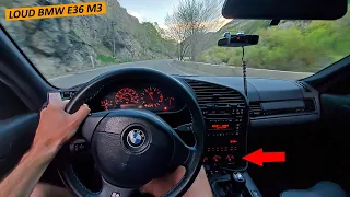 BMW E36 M3: POV Drive / Street Drift (Loud Headers)