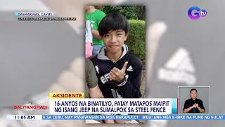 16-anyos na binatilyo, patay matapos maipit ng isang jeep na sumalpok sa steel fence | BT