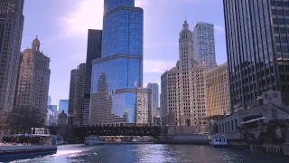 Architecture River Cruise Boat Tour of Chicago, USA