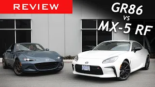 Comparison Review: Toyota GR86 vs Mazda MX-5 RF / Battle of the Affordable Sports Cars