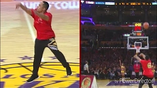 Lakers fan hit halfcourt shot for $95,000.