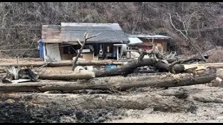 Two homes destroyed by mudslide in Mingo County; three train cars derailed in incident