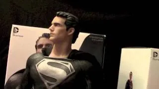 Superman | Man of Steel BLACK SUIT | SDCC Variant statue Review | Henry Cavill | DC Collectibles