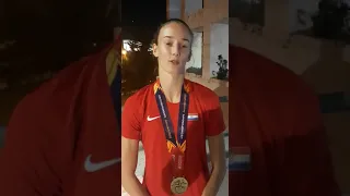 Jana Koščak nakon osvojenog zlata i naslova - Europsko prvenstvo za mlađe juniore i juniorke 2022