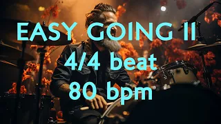 4/4 Drum Beat - 80 BPM - EASY GOING II - Lets Jam
