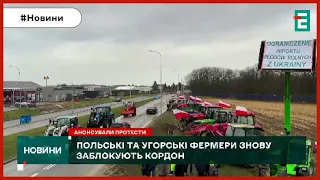 🤬🤬🤬БЛОКАДА КОРДОНУ: фермери з Польщі та Угорщини знову блокують кордон