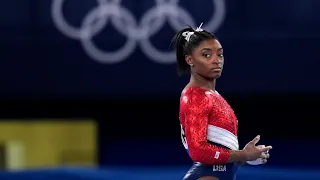 Simone Biles Withdraws From The Vault And Uneven Bars Finals At The