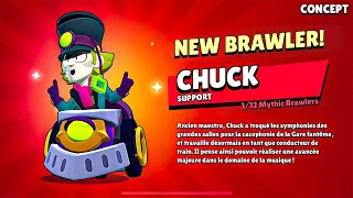 😱NEW BRAWLER CHUCK IS HERE!!!BRAWL STARS UPDATE GIFTS!🎁😍/CONCEPT