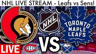 MAPLE LEAFS VS SENATORS LIVE STREAM! (NHL Toronto/Ottawa Live Game Play By Play & Trade Rumors)