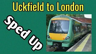 Uckfield to London Bridge | Full Journey In 5 Minutes | Sped Up | Southern 171 Turbostar
