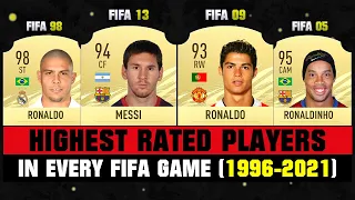 Highest Rated Football Players Ever in FIFA Games! 😱😵 FIFA 96 - FIFA 21