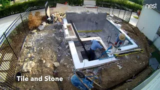 swimming pool construction time lapse