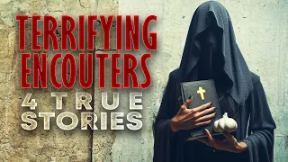 4 Creepy True Terrifying Encounters Horror Stories (With Rain Sounds)