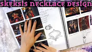 Planning the Skeksis Necklace - Designing The Necklace