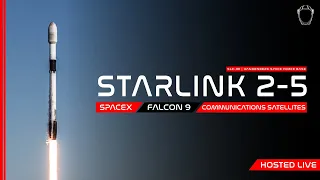 LIVE! SpaceX Starlink 2-5 Launch