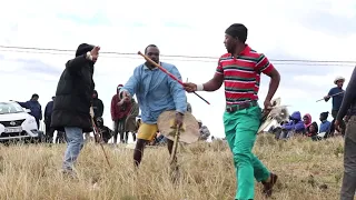 Bhejane's fights Part2  - Ophongolo(south coast)- Umgangela ''zulu stick fighting''