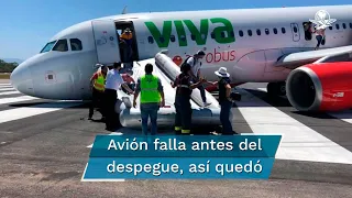 Así quedó el avión de Viva Aerobus que reportó una falla en Puerto Vallarta