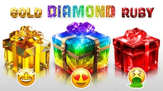 Choose Your Gift! 🎁 Gold, Diamond or Ruby 💛💎💖 How Lucky Are You? 😱 | BrainQuiz