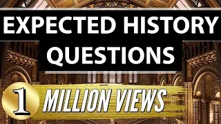 Most Important Indian History Questions -   SSC CGL + Railways + CHSL + UPSC + CLAT + CDS + NDA