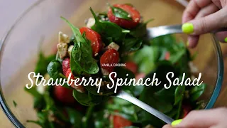 Super Quick & Tasty Salad❗Endlich mal ein Salat, der in Erinnerung bleibt!Mit Baby-Spinat & Erdbeere