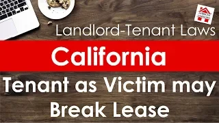 California Tenant Right to Terminate Lease for Domestic Violence | American Landlord