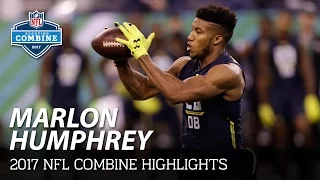 Marlon Humphrey (Alabama, DB) | 2017 NFL Combine Highlights