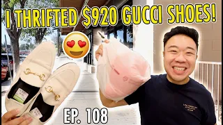I Thrifted $920 Gucci Shoes! Trip To the Thrift Ep 108