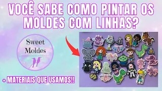 Como pintar os moldes com linhas? Passo a passo da Sweet Moldes parte 1!!