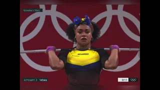 Neisi Dajomes 🇪🇨 – 263kg 1st Place – 2021 Tokyo Olympic Weightlifting– Women's 76 kg