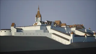 A budai királyi palota 1540 körül // digitális rekonstrukció
