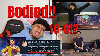 The FGC REACTS to Daigo BODY Tokido 10 - 0! & Idom catches BACKLASH for his New SFV Laura Costume!